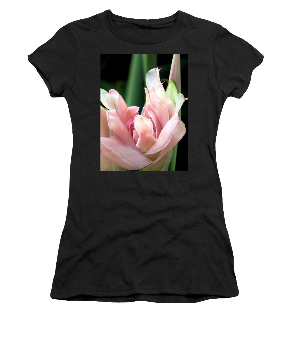 Torch Ginger Women's T-Shirt featuring the photograph Pink Torch Ginger by Jocelyn Kahawai