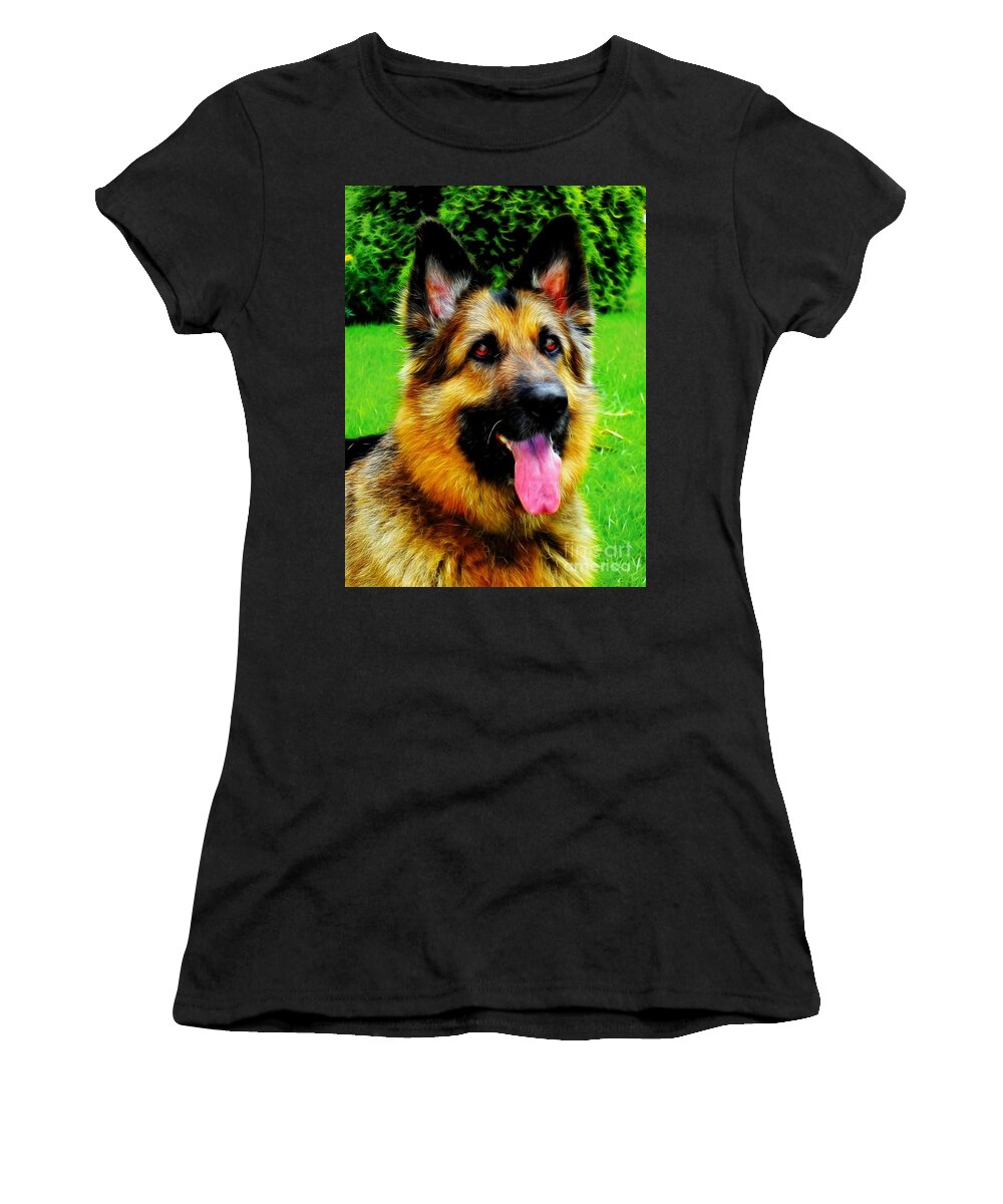 Play With Me Women's T-Shirt featuring the photograph Play with Me by Mariola Bitner