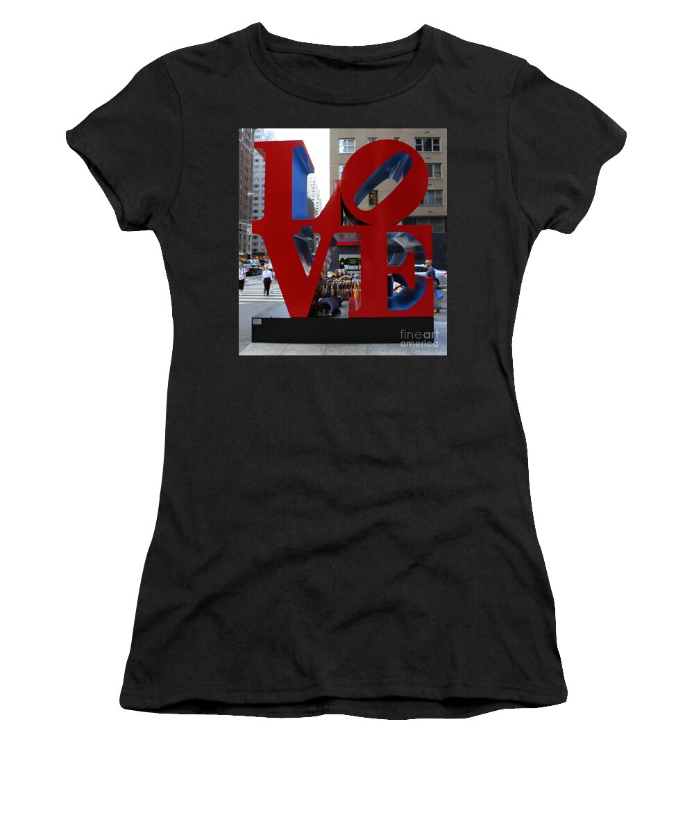 Lee Dos Santos Women's T-Shirt featuring the photograph Protected by LOVE by Lee Dos Santos