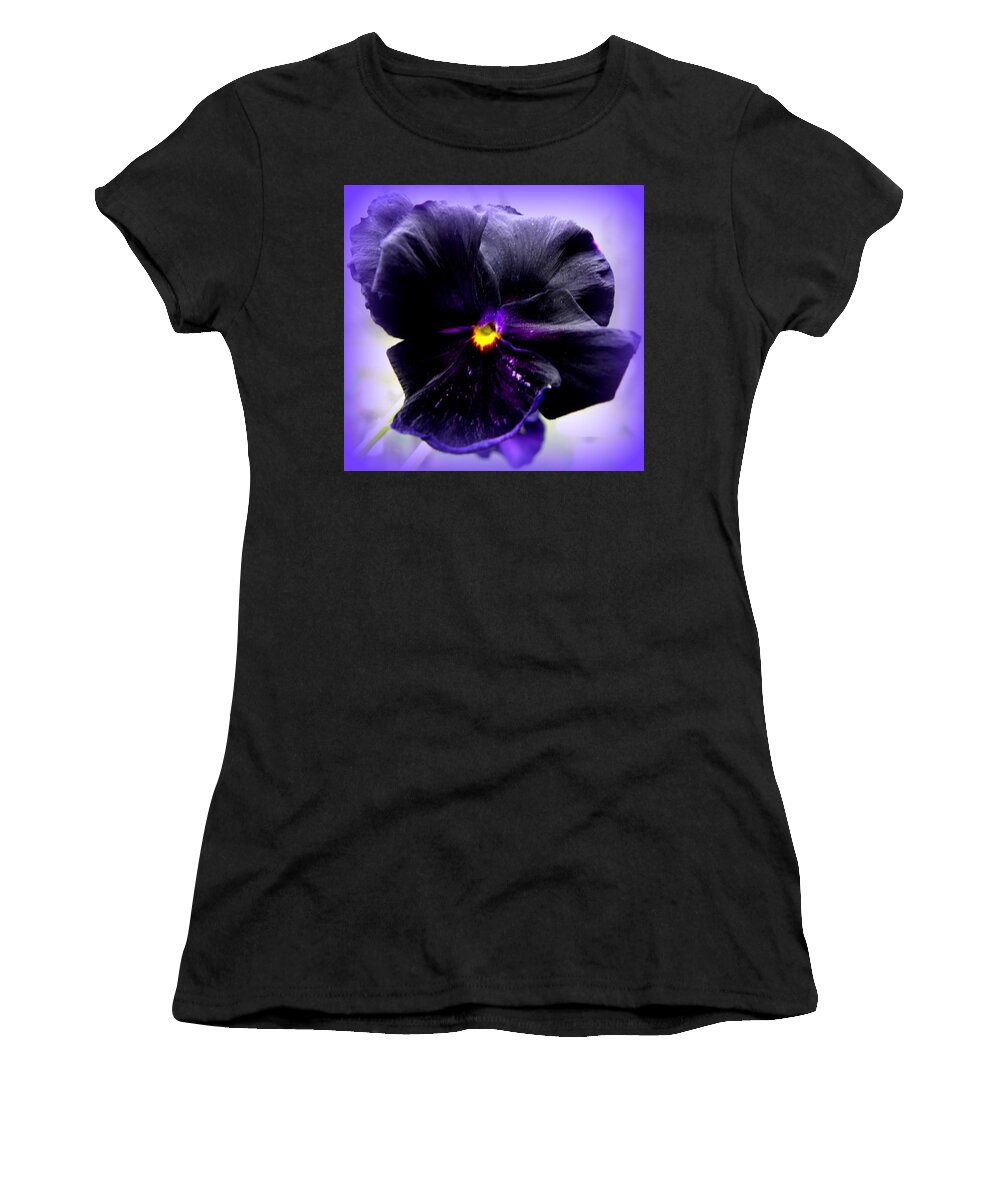 Pansy Women's T-Shirt featuring the photograph Purple Majesty by Kim Galluzzo