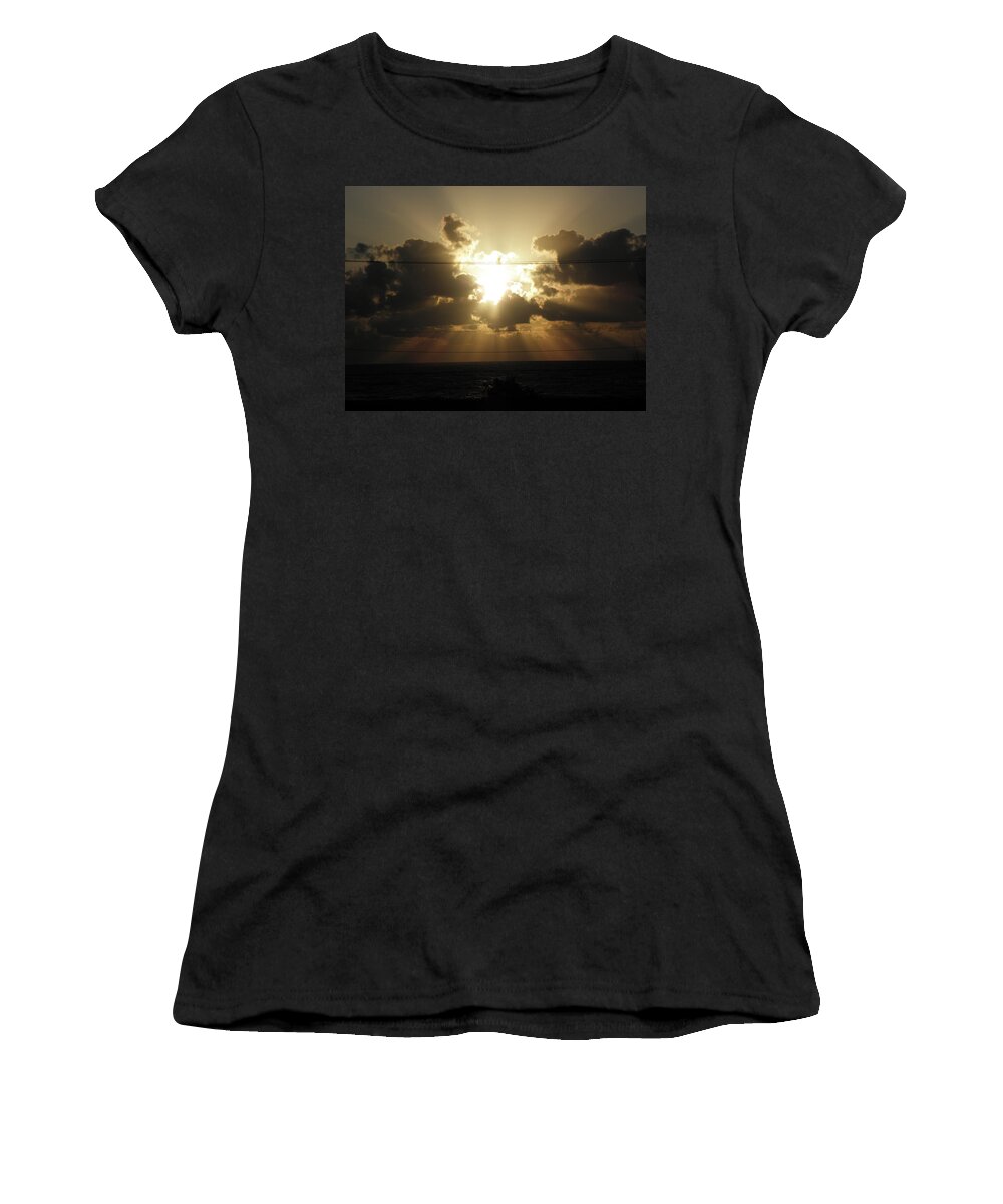 Sunset Women's T-Shirt featuring the photograph Rays Of Beauty by Kim Galluzzo Wozniak