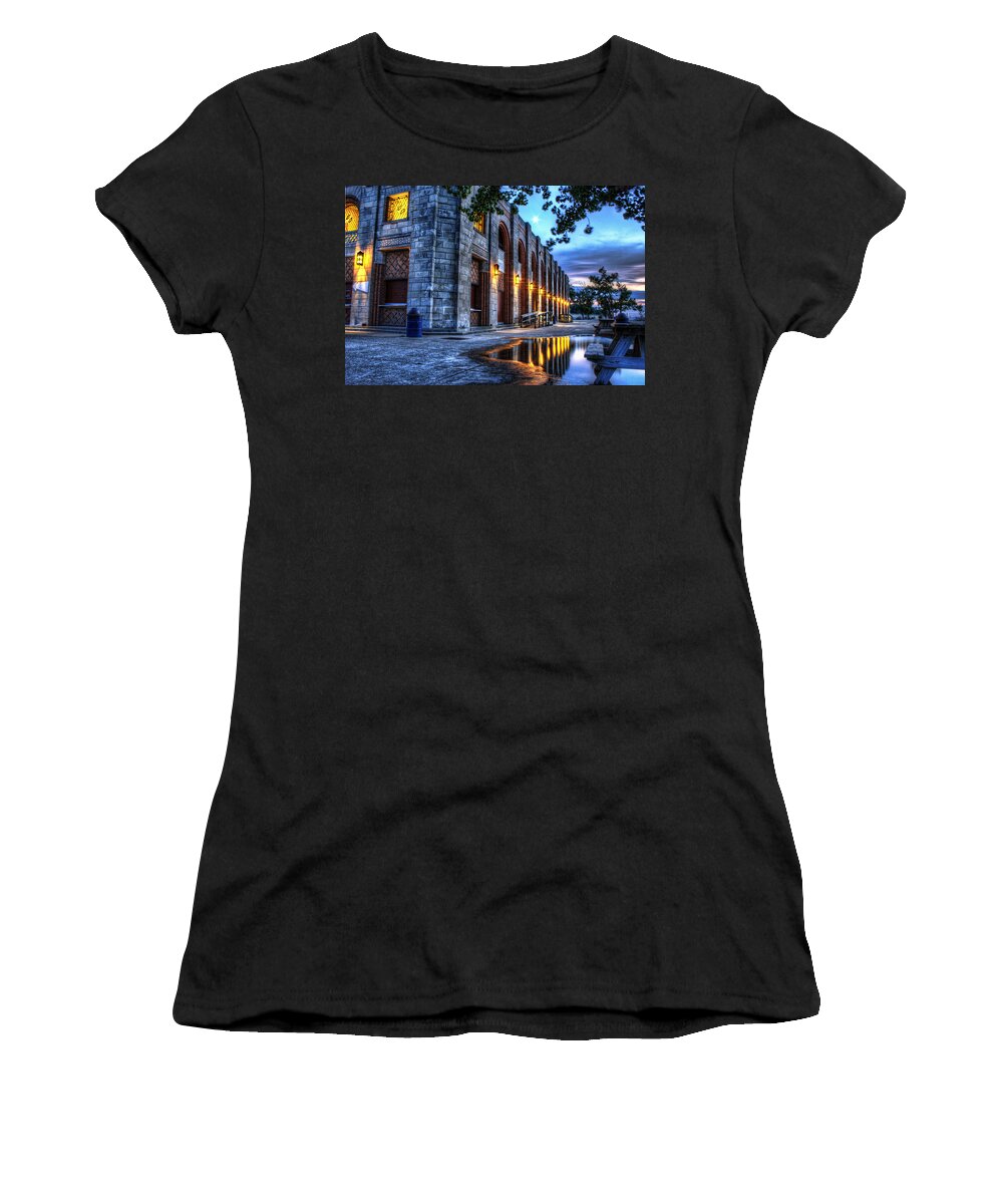 Reflection Women's T-Shirt featuring the photograph Reflections in a Puddle by Scott Wood