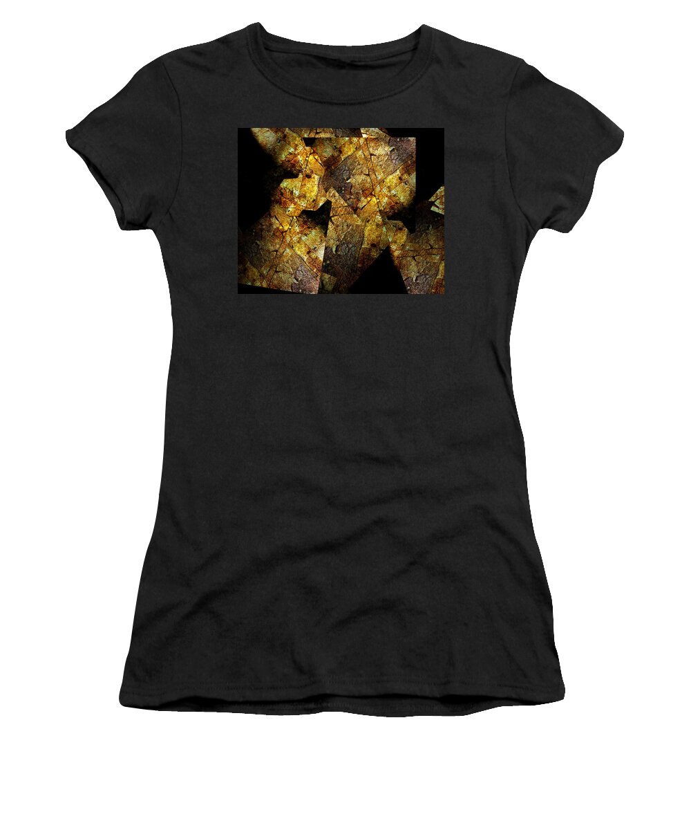 Intense Women's T-Shirt featuring the digital art Rock Painting 5 by Lynda Lehmann