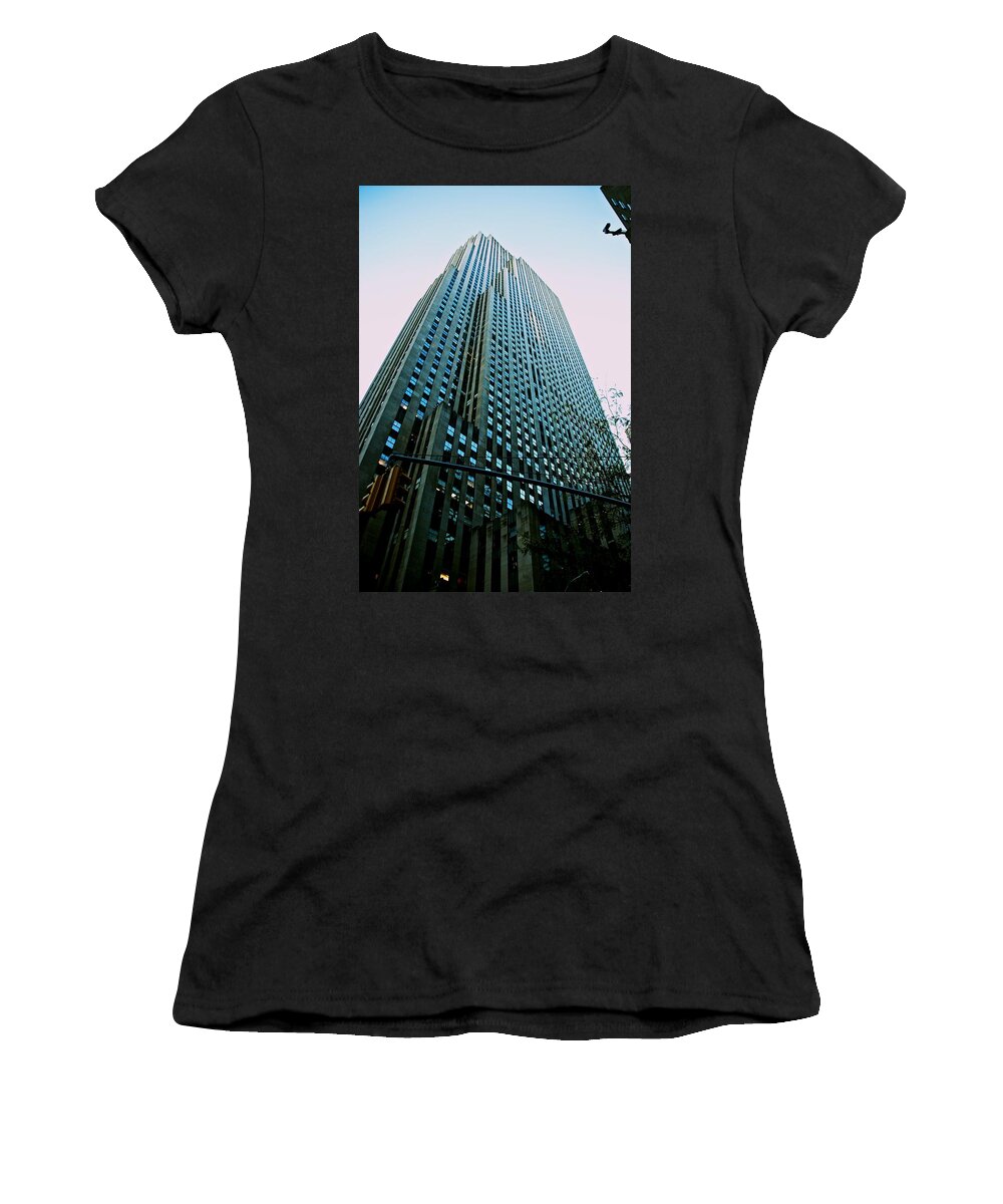 New York Women's T-Shirt featuring the photograph Rockefeller Center by Eric Tressler