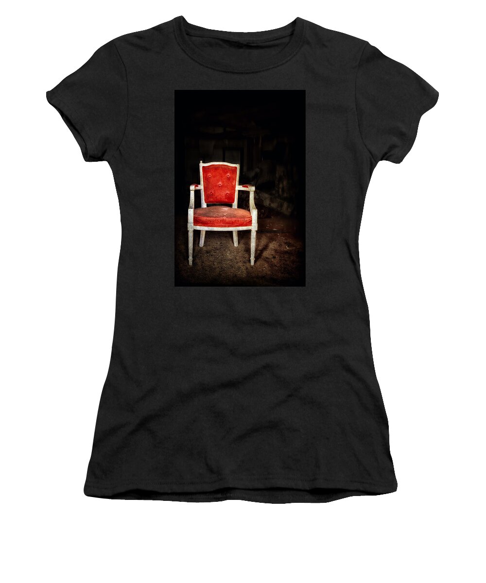 Chair Women's T-Shirt featuring the photograph Search Of Being by Evelina Kremsdorf