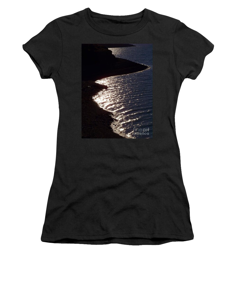 Water Women's T-Shirt featuring the photograph Shining Shoreline by Dorrene BrownButterfield