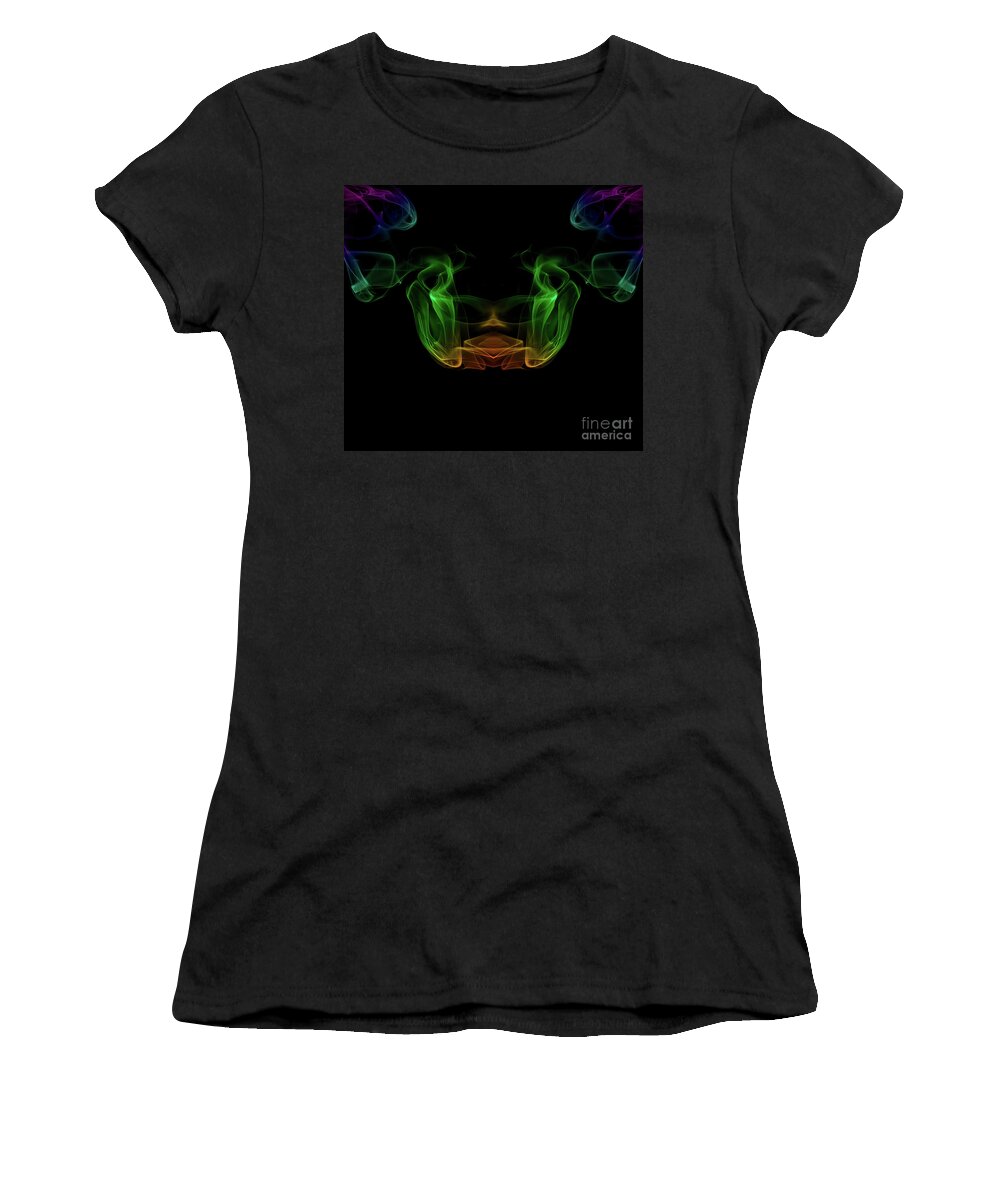 Abstract Women's T-Shirt featuring the photograph smoke XXXIII by Joerg Lingnau