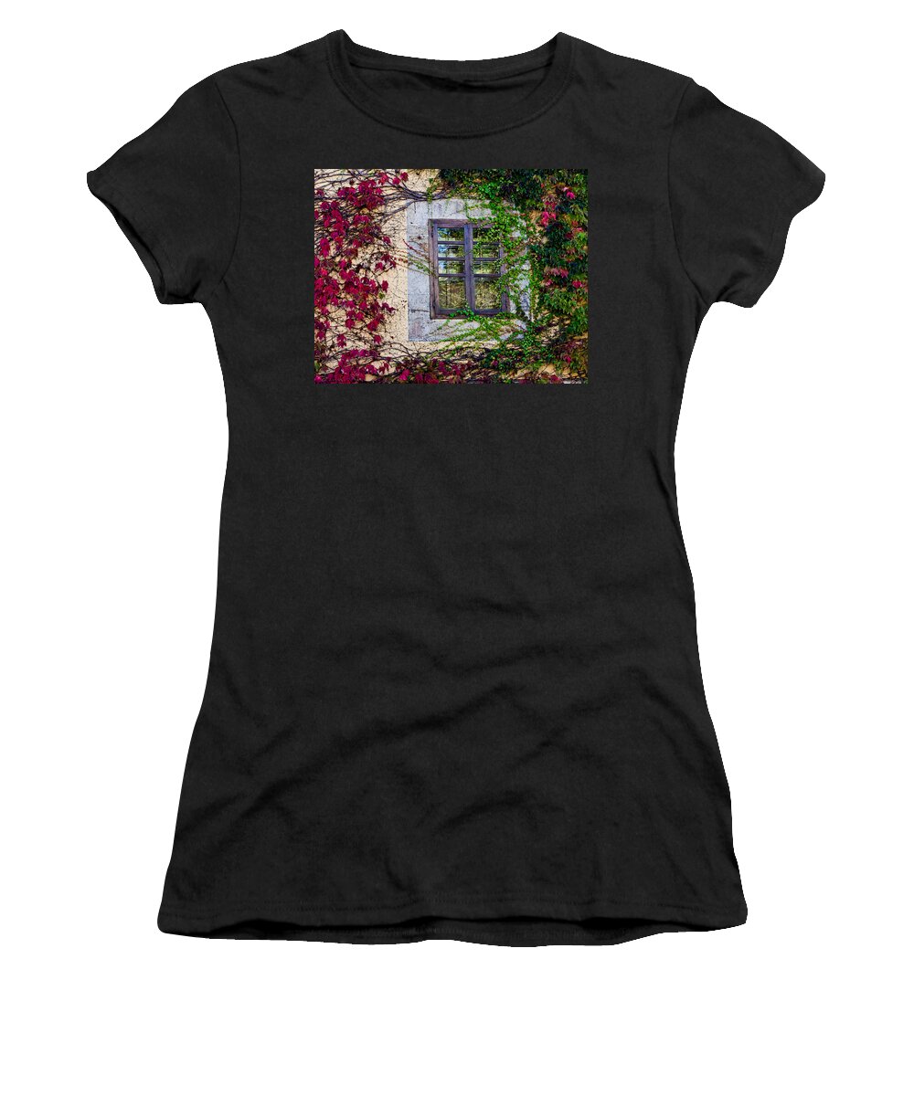 Window Women's T-Shirt featuring the photograph Spanish Window by Don Schwartz