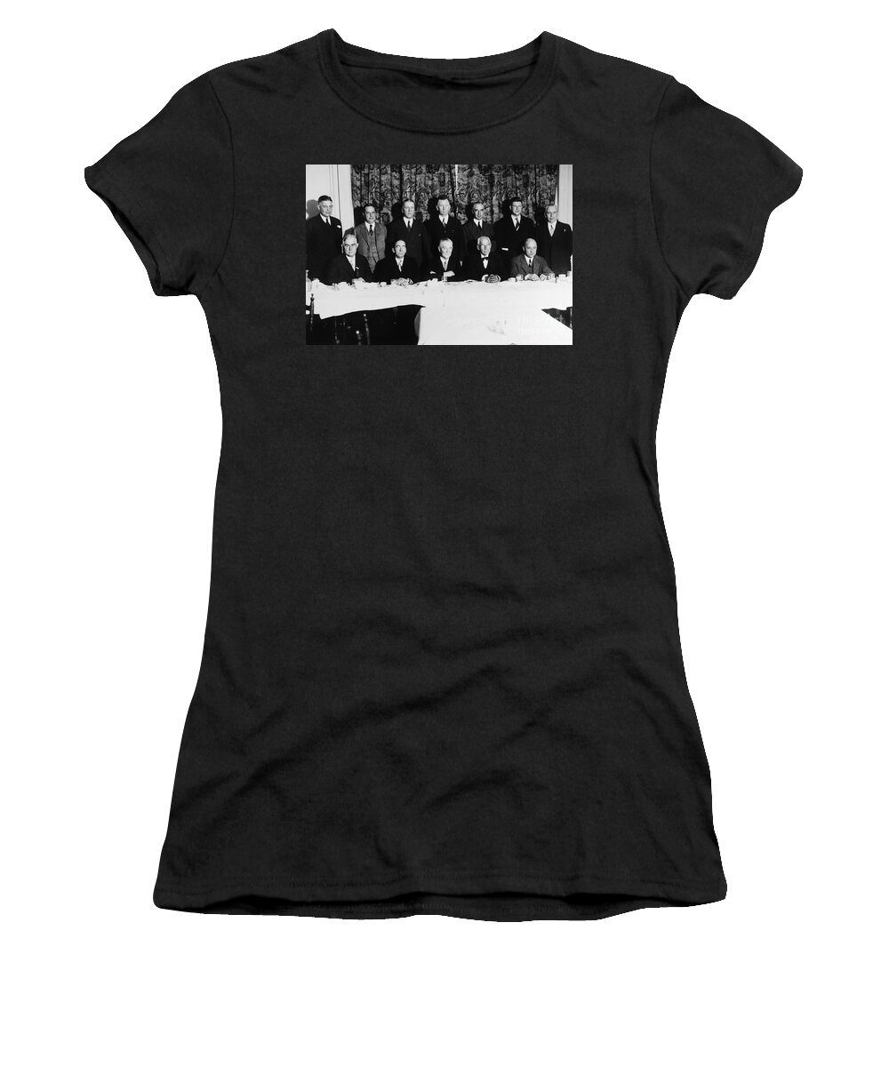 1930 Women's T-Shirt featuring the photograph Sports Luncheon, 1930 by Granger