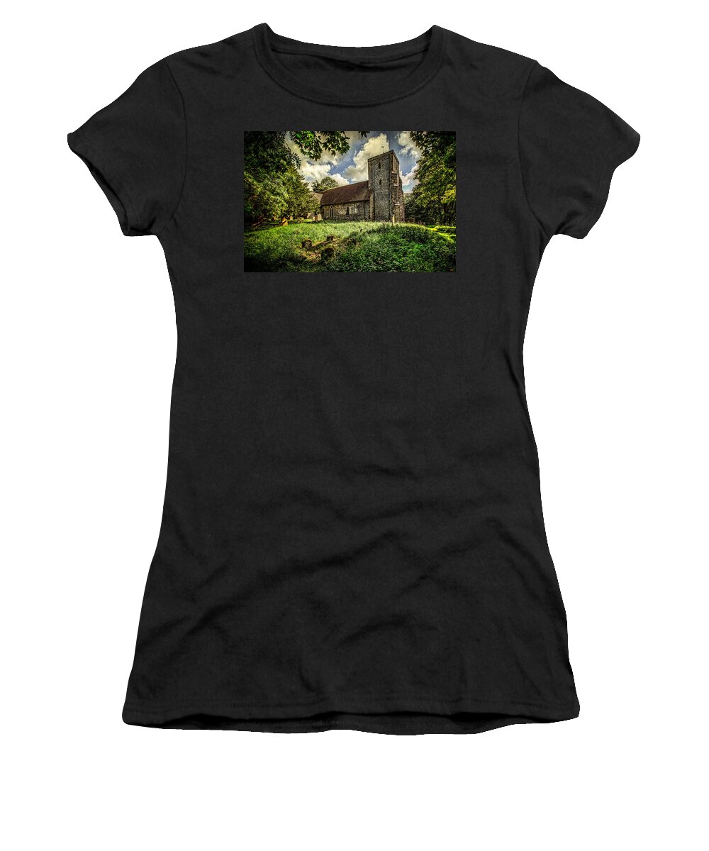 Church Women's T-Shirt featuring the photograph St Andrews Church by Chris Lord
