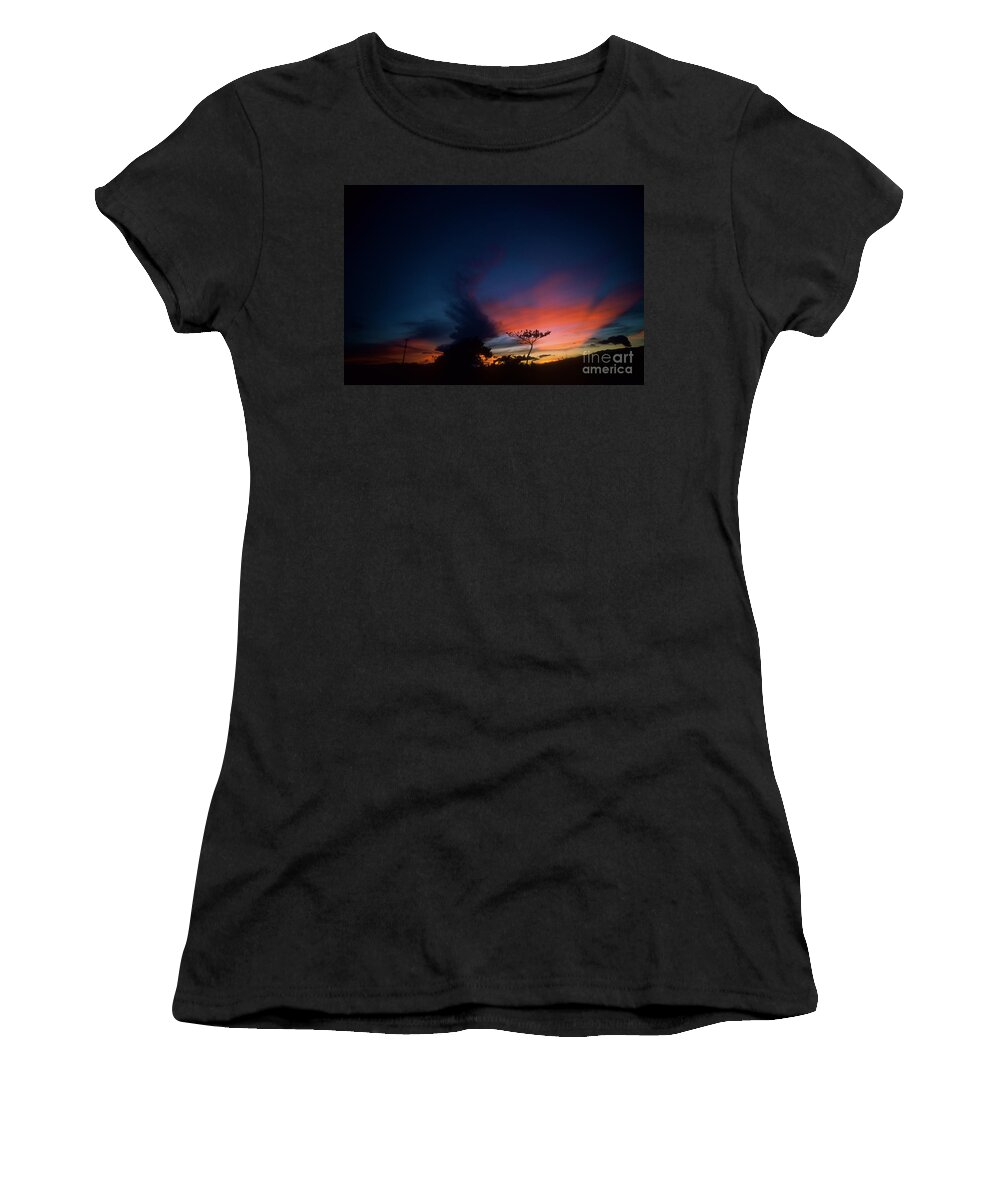 Oahu Women's T-Shirt featuring the photograph Sunset Leeward Oahu by Mark Gilman