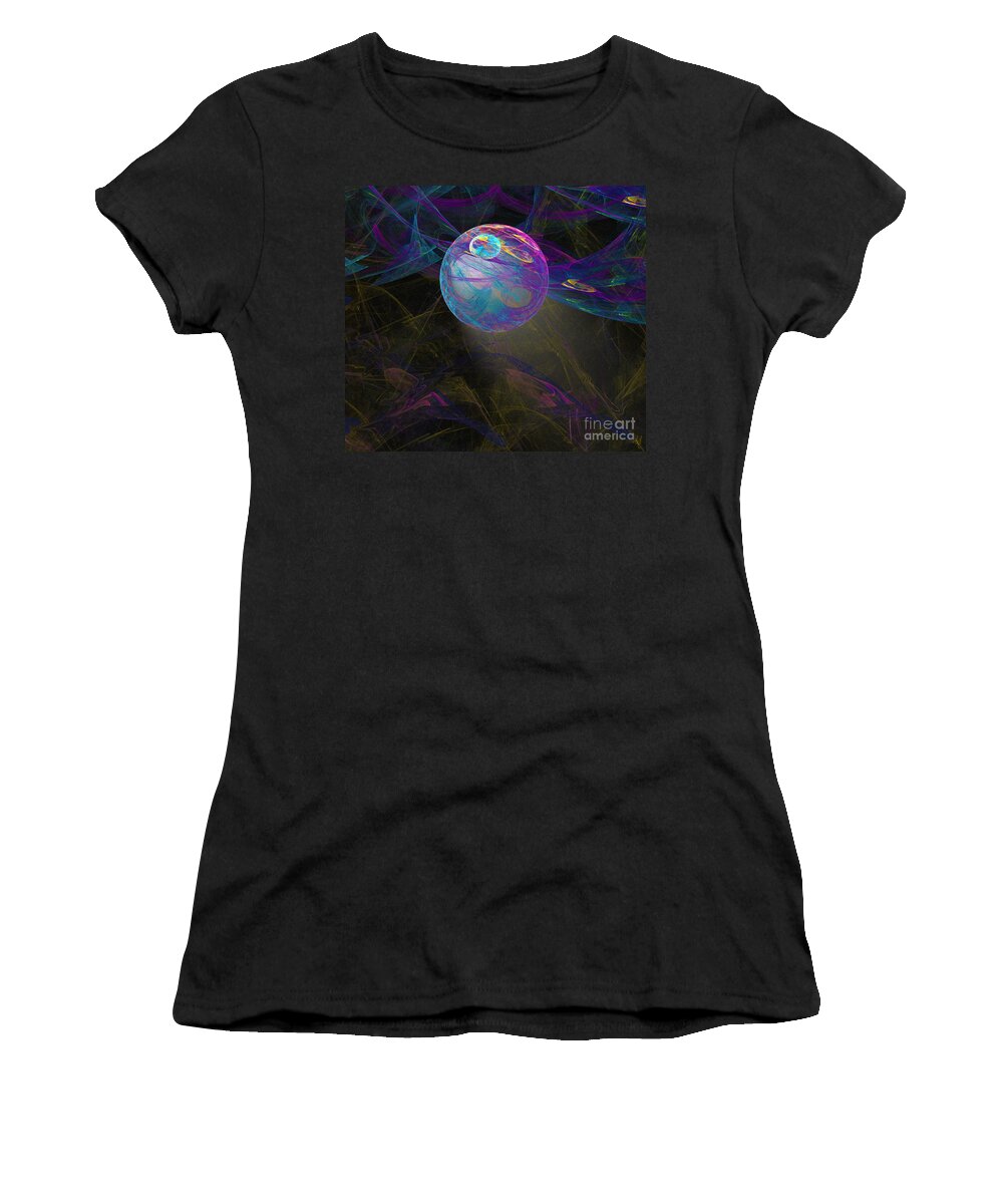 Suspension Women's T-Shirt featuring the digital art Suspension by Victoria Harrington