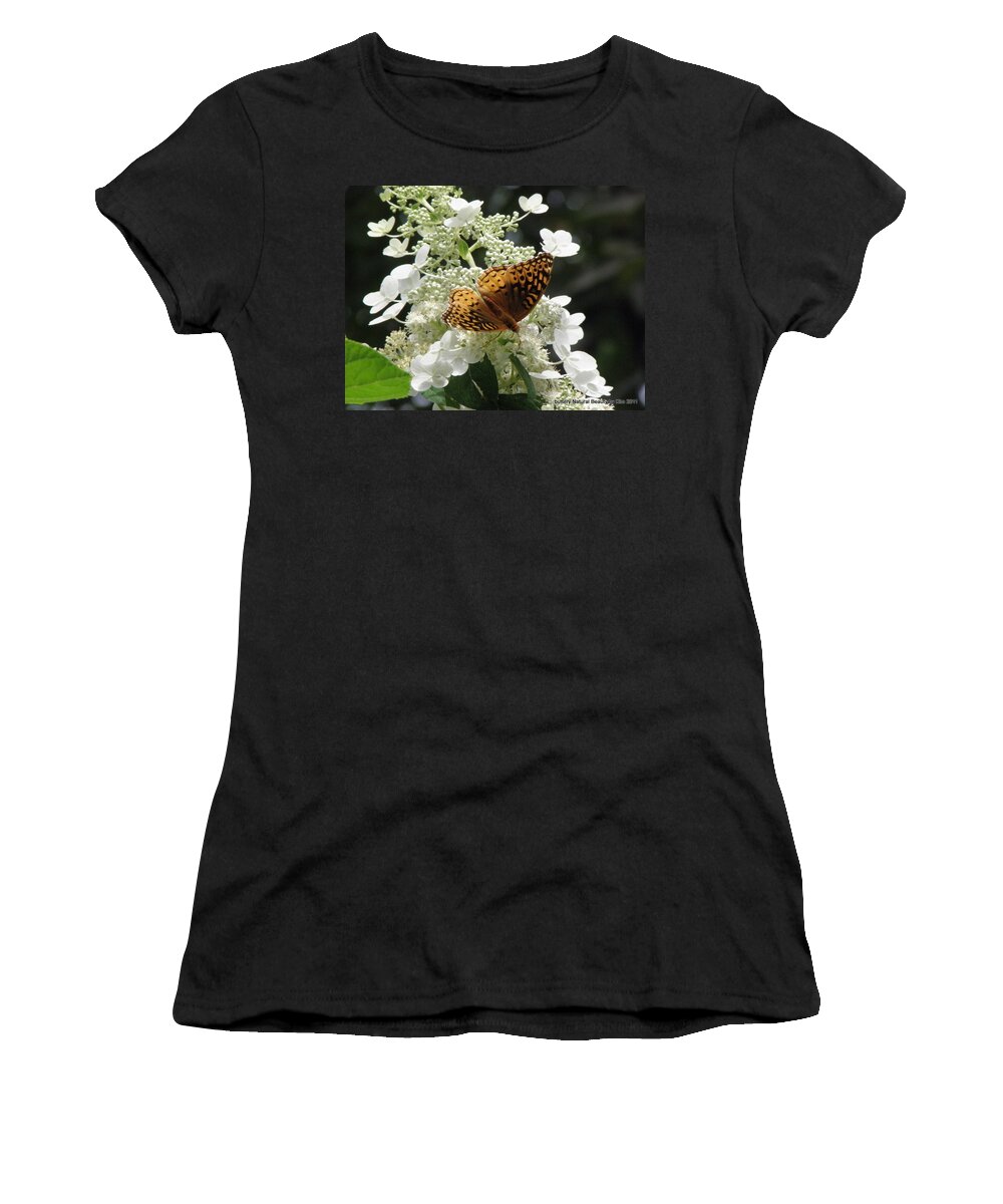 Butterfly Women's T-Shirt featuring the photograph The Beauty Of Nature by Kim Galluzzo