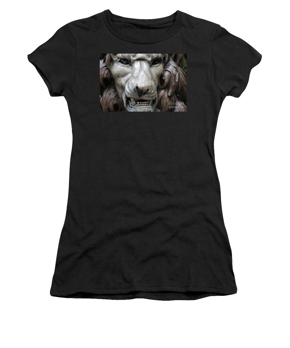Lion Photos Women's T-Shirt featuring the photograph The Fierce Lion by Kathy White