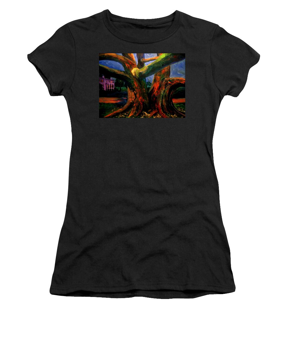 Tree Women's T-Shirt featuring the painting The Guardian by Jason Reinhardt