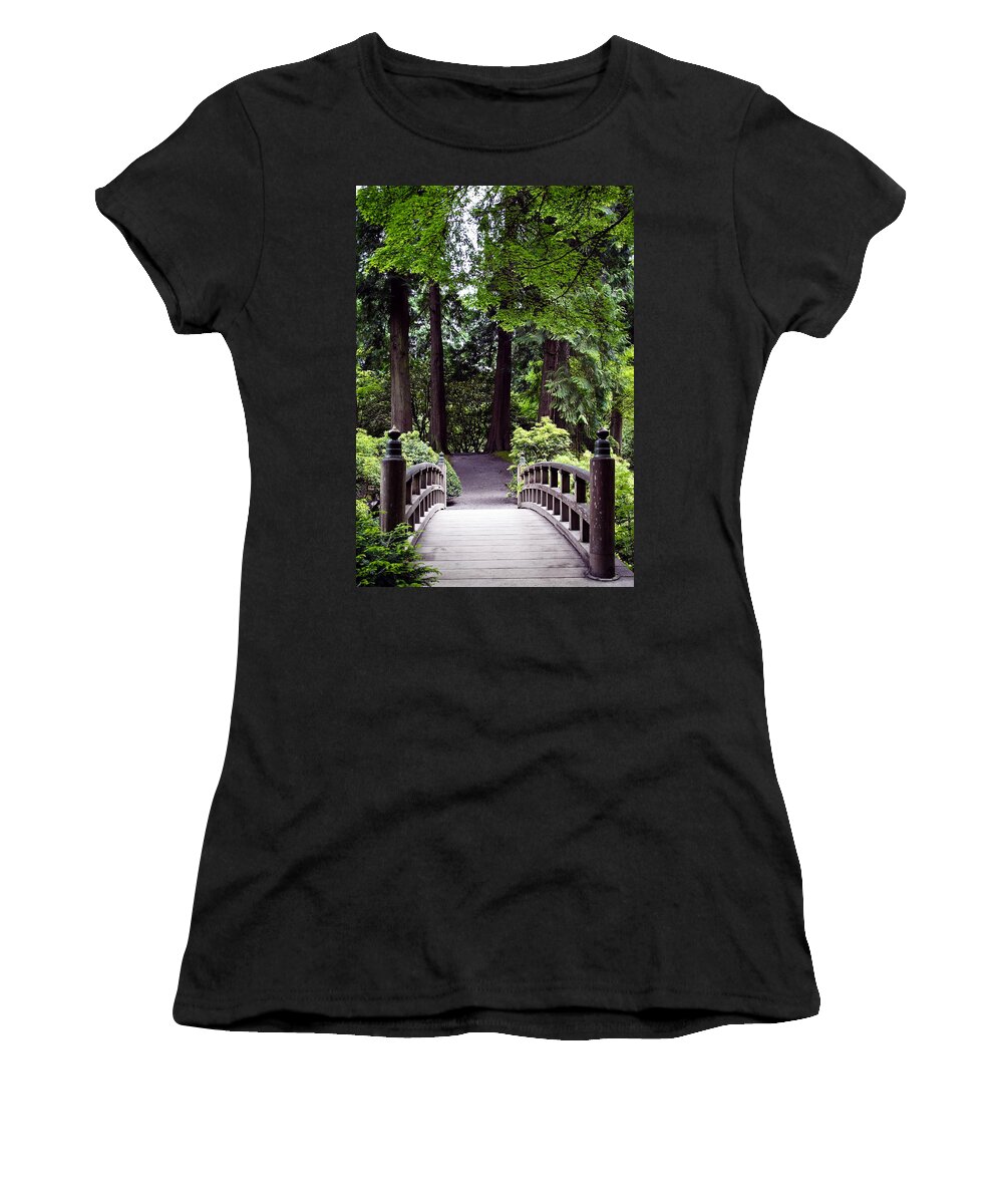 Bridge Women's T-Shirt featuring the photograph The Path by Athena Mckinzie