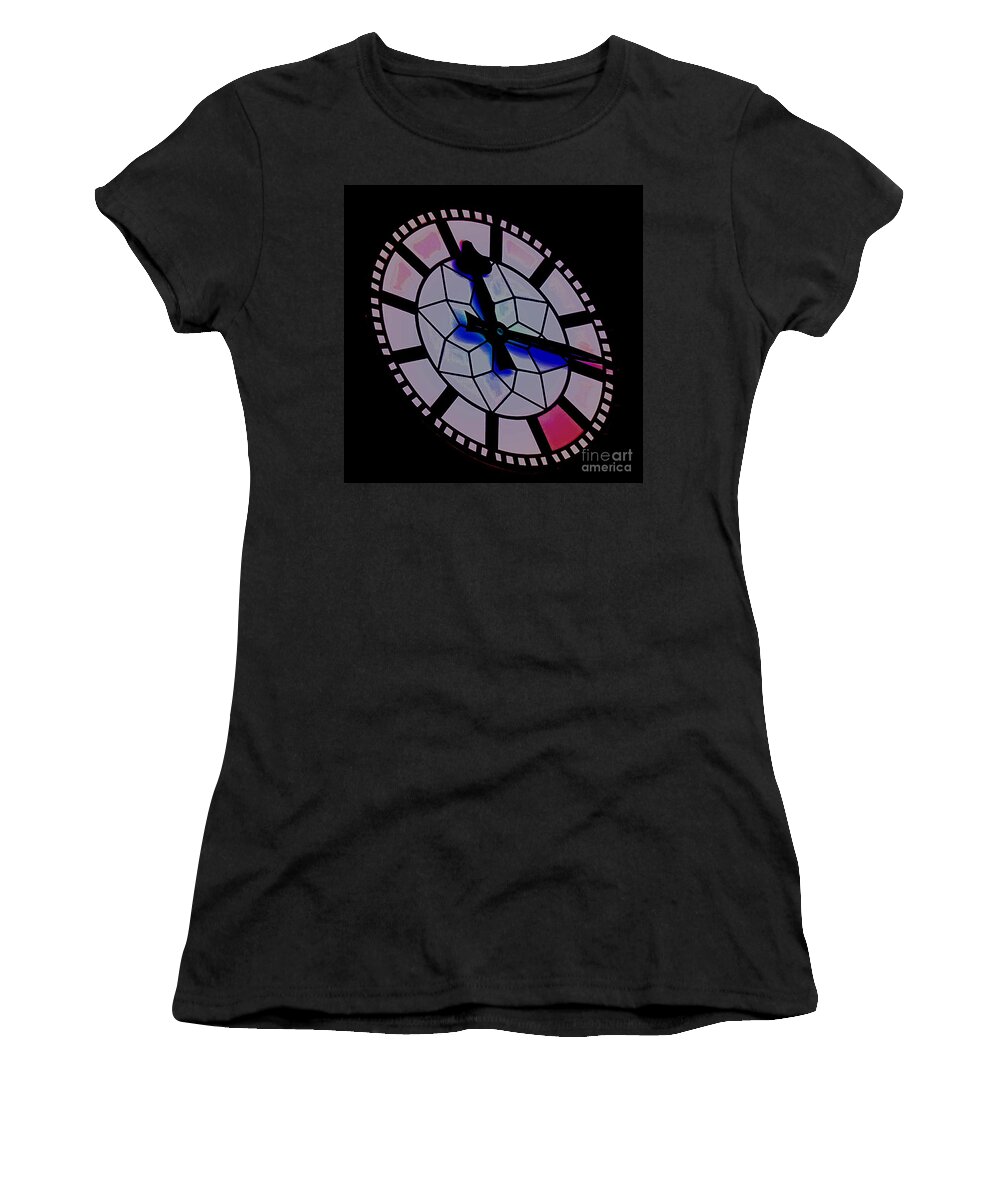 Blue Women's T-Shirt featuring the photograph Time waits for no Man by Blair Stuart