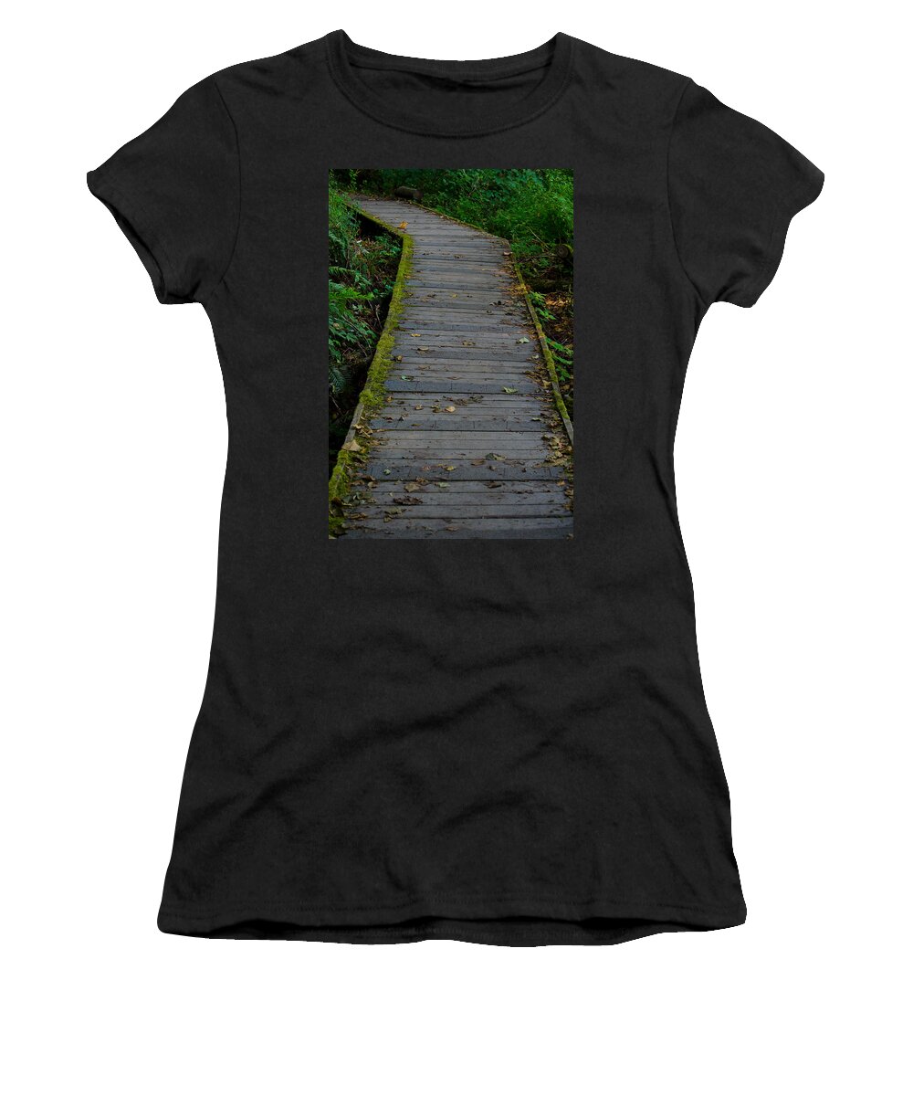Walk Women's T-Shirt featuring the photograph Tolmie Walkway by Tikvah's Hope