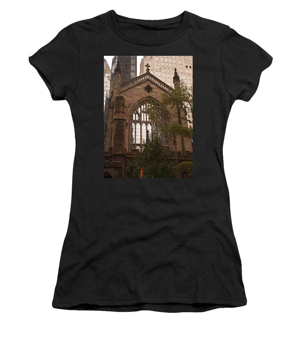 Trinity Church Women's T-Shirt featuring the photograph Trinity Church 3 by Teresa Mucha