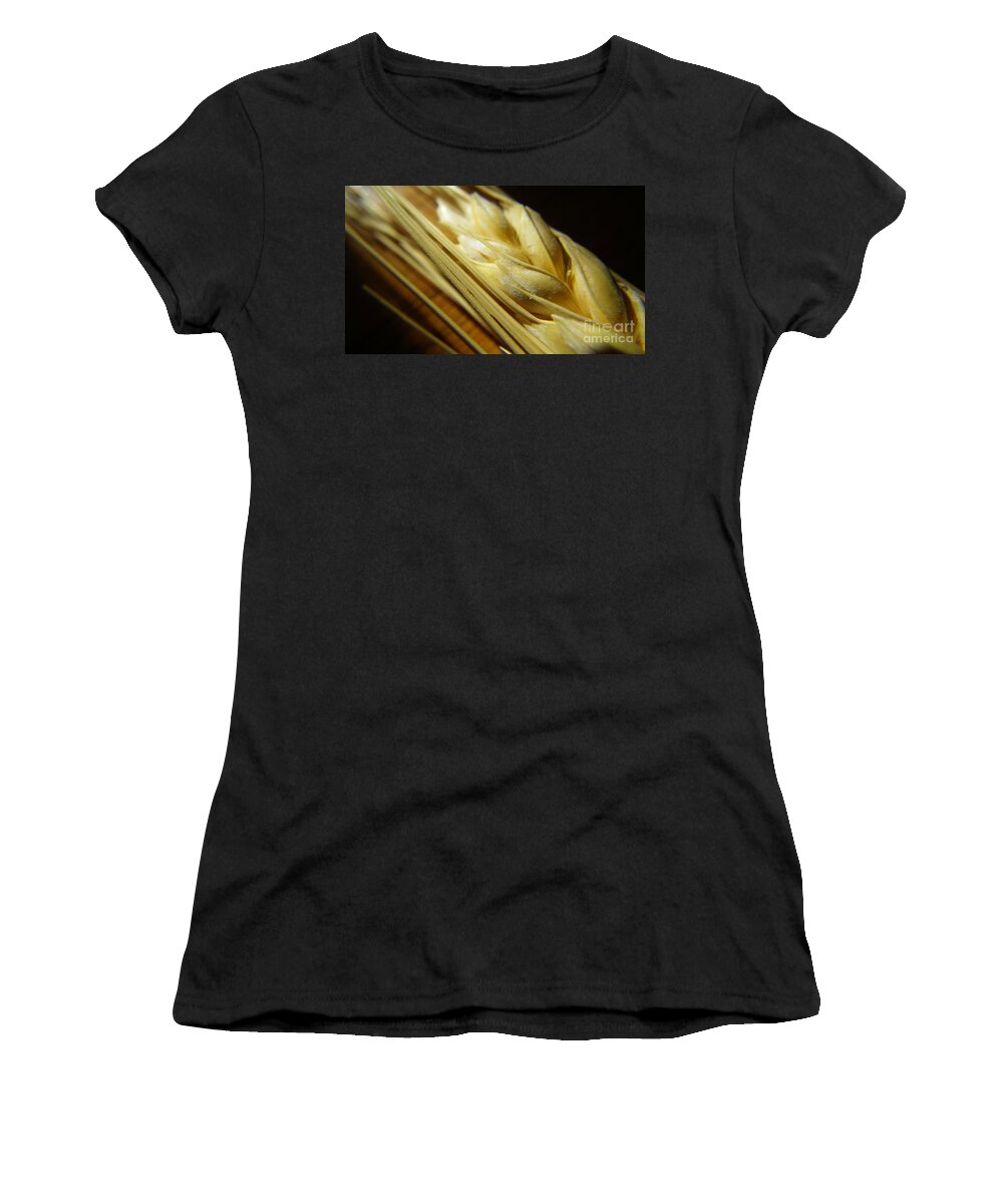Wheat Women's T-Shirt featuring the photograph Wheatberries by Anjanette Douglas