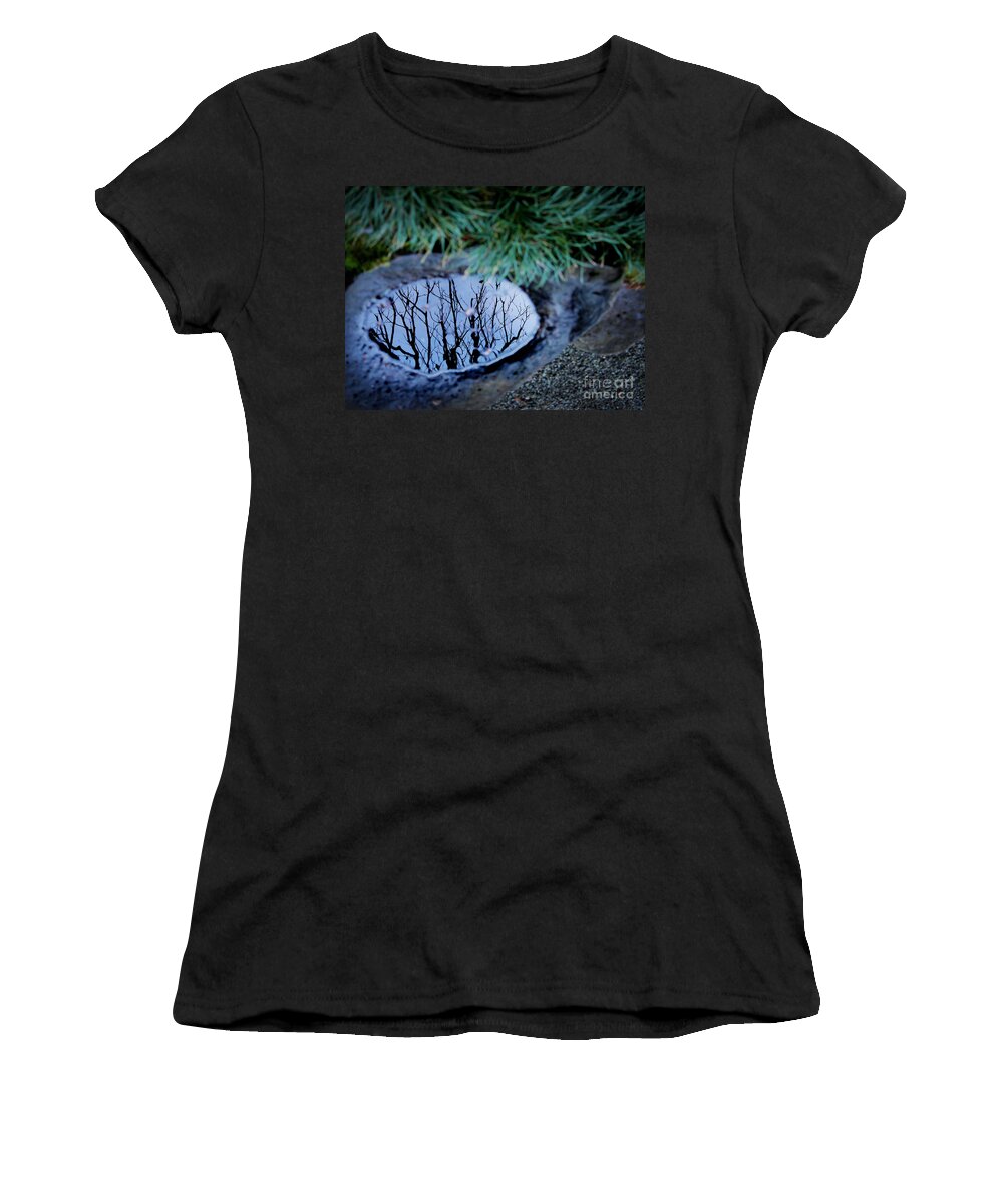 Nature Women's T-Shirt featuring the photograph Winter Reflections by Ellen Cotton