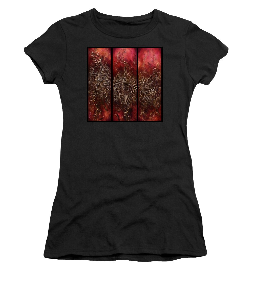 Abstract Women's T-Shirt featuring the painting ' Choices ' by Michael Lang