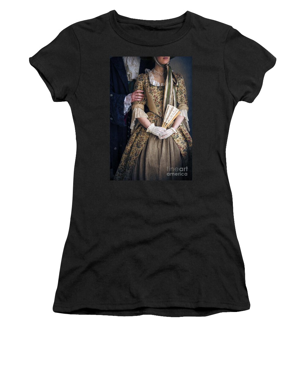 Georgian Women's T-Shirt featuring the photograph 18th Century Georgian Couple by Lee Avison