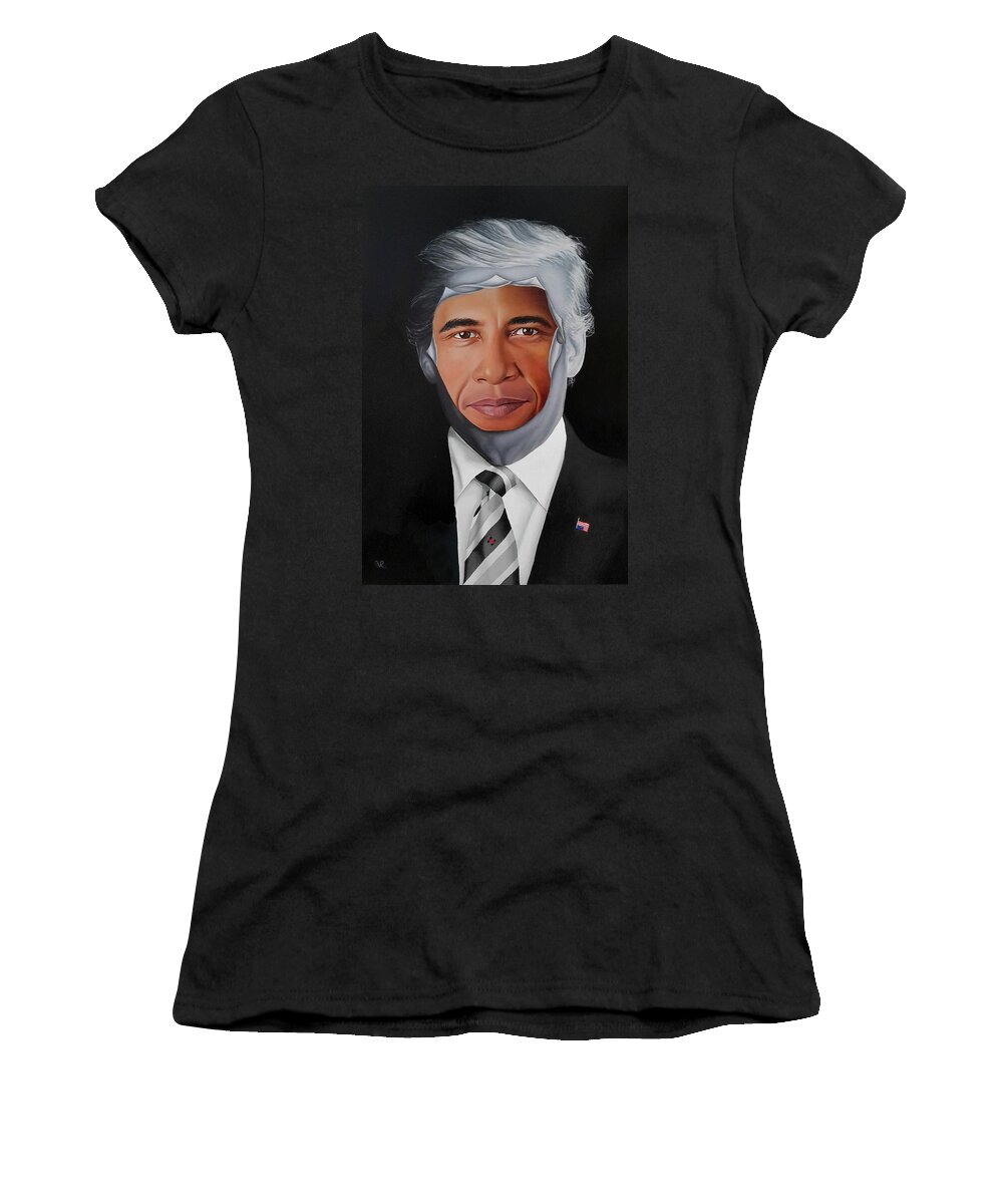 President Women's T-Shirt featuring the painting 45's Obsession by Vic Ritchey