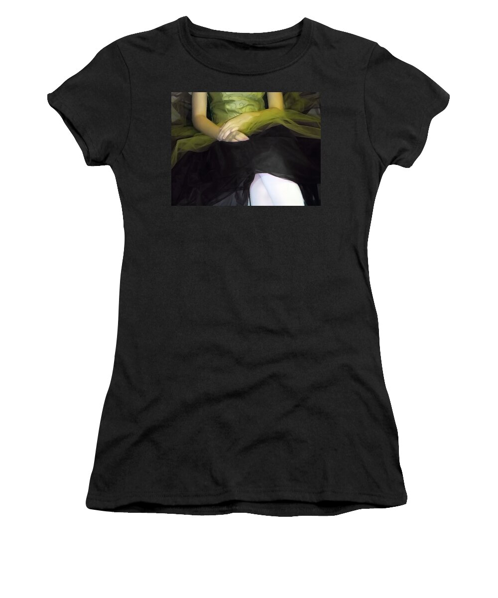 Abstract Women's T-Shirt featuring the photograph Ballerina Lap 2 #1 by Angelina Tamez