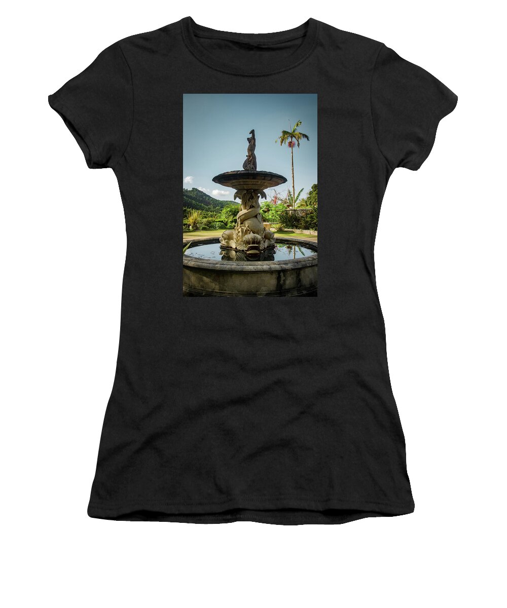 Sintra Women's T-Shirt featuring the photograph Classic Fountain #1 by Carlos Caetano