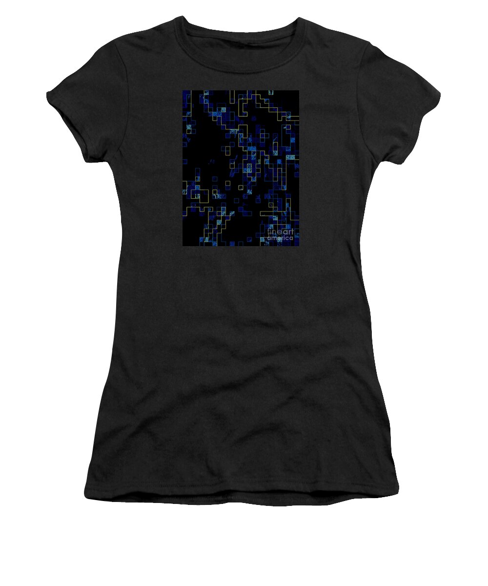 Abstract Women's T-Shirt featuring the mixed media Depth by Kristine Nora