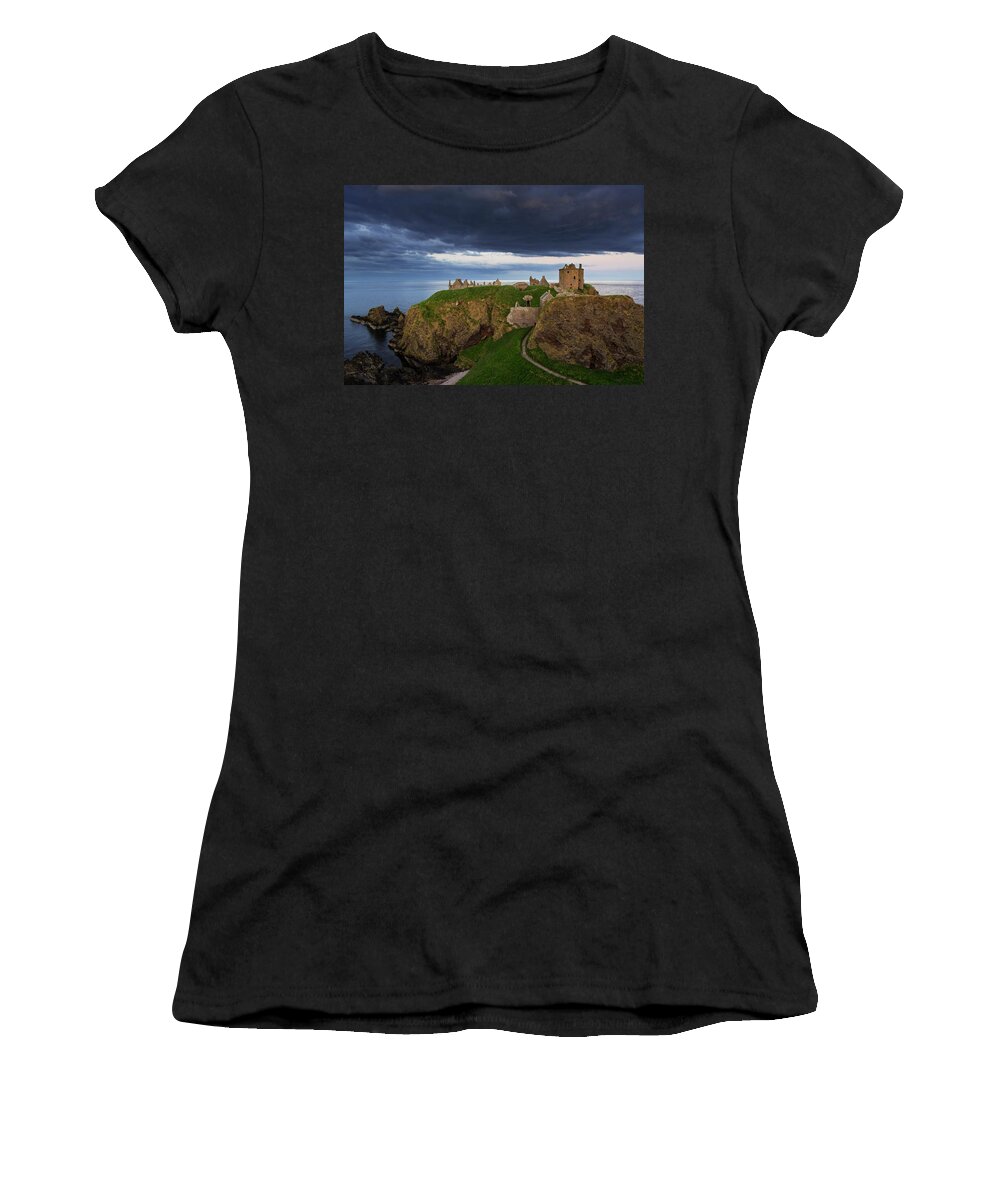 Dunnottar Castle Women's T-Shirt featuring the photograph Dunnottar Castle #1 by Arterra Picture Library