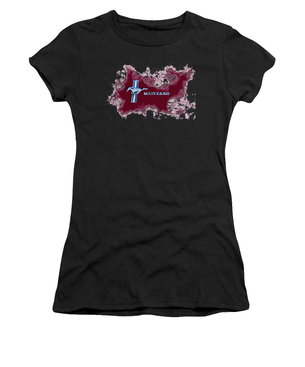 Muscle Car Women's T-Shirt featuring the photograph Ford Mustang #1 by David Millenheft
