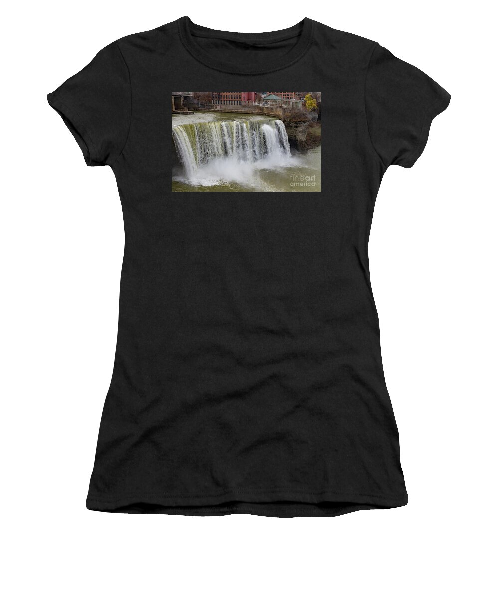 High Falls Women's T-Shirt featuring the photograph High Falls #1 by William Norton