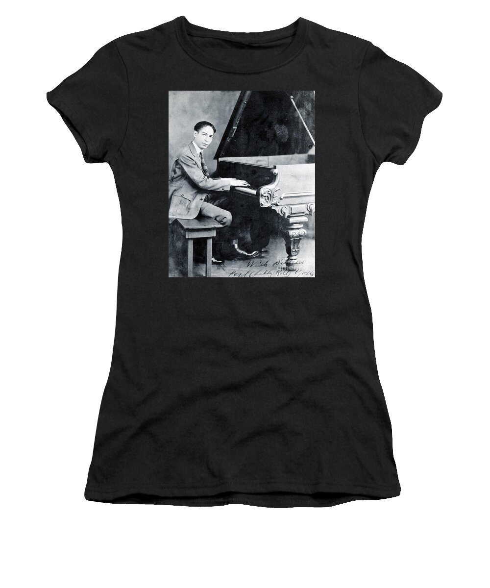 Harlem Renaissance Women's T-Shirt featuring the photograph Jelly Roll Morton, American Jazz #1 by Science Source