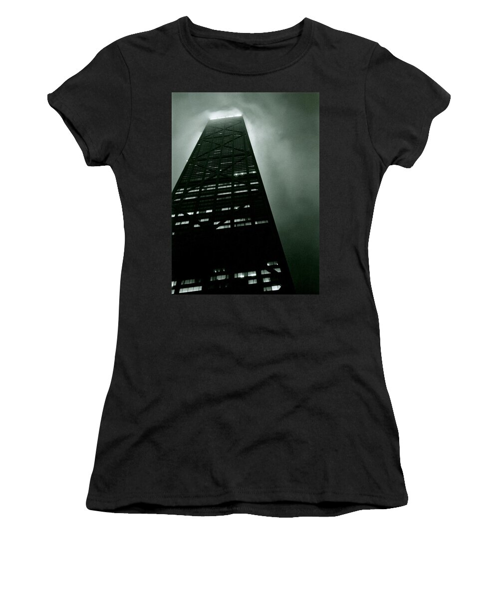 Geometric Women's T-Shirt featuring the photograph John Hancock Building - Chicago Illinois by Michelle Calkins