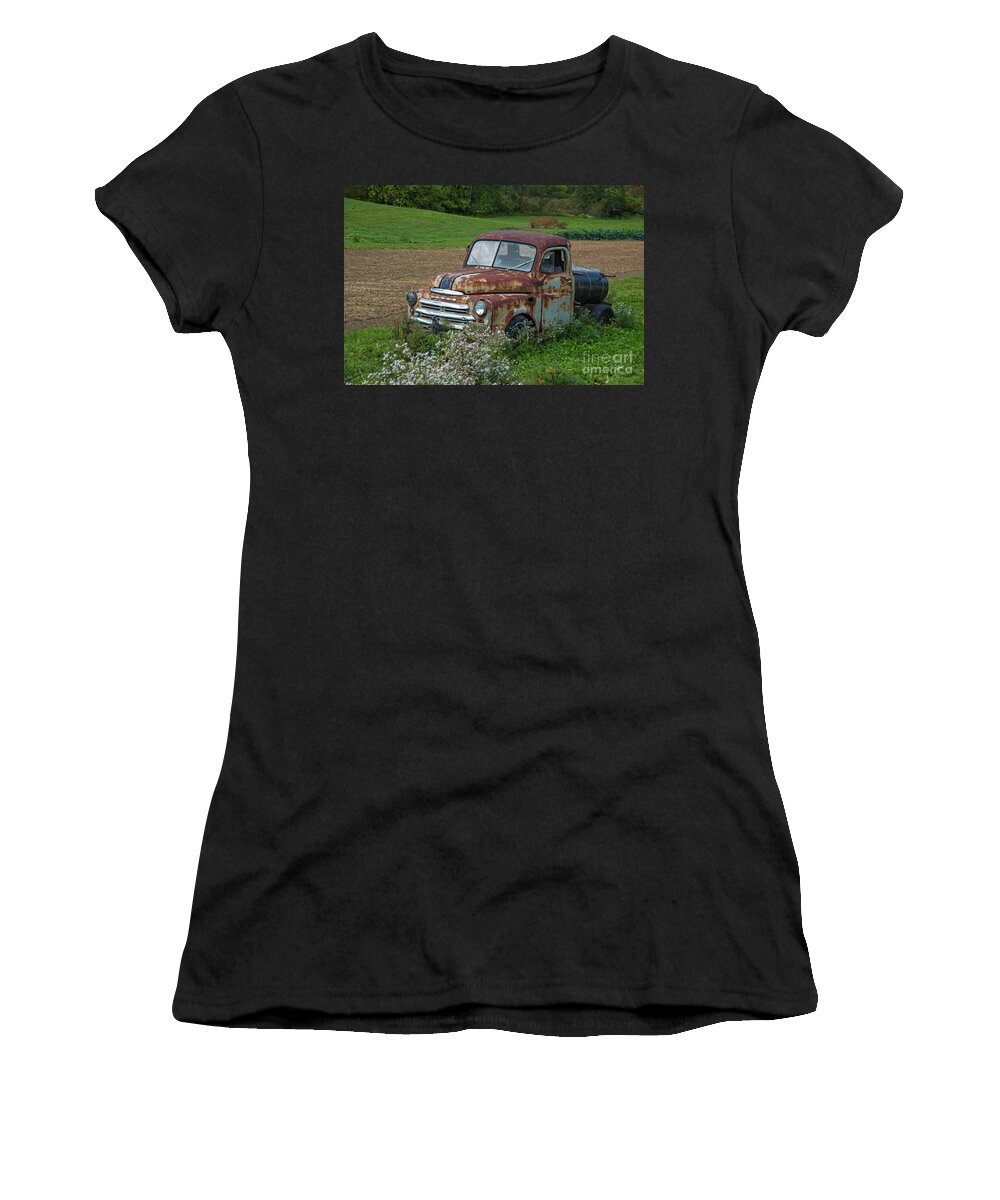 Truck Women's T-Shirt featuring the photograph Old Dodge Truck #2 by Alana Ranney