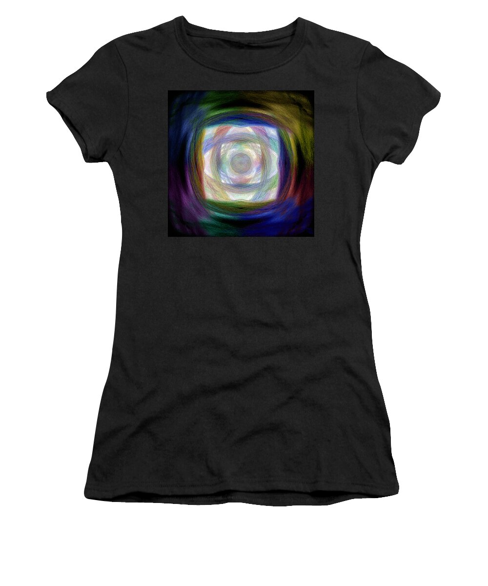 Abstract Women's T-Shirt featuring the painting Road To Eternity #1 by Angelina Tamez