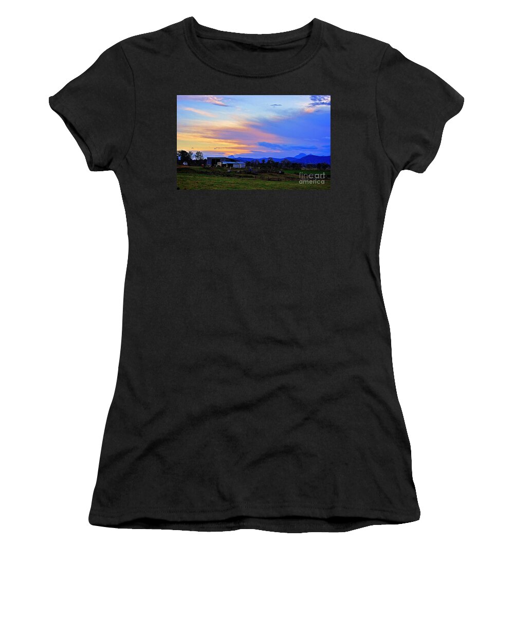 Australia Women's T-Shirt featuring the photograph Sunset over the Great Divide #1 by Blair Stuart