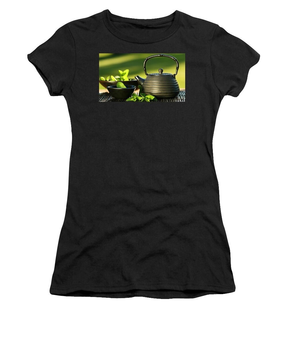 Tea Women's T-Shirt featuring the photograph Tea #1 by Jackie Russo