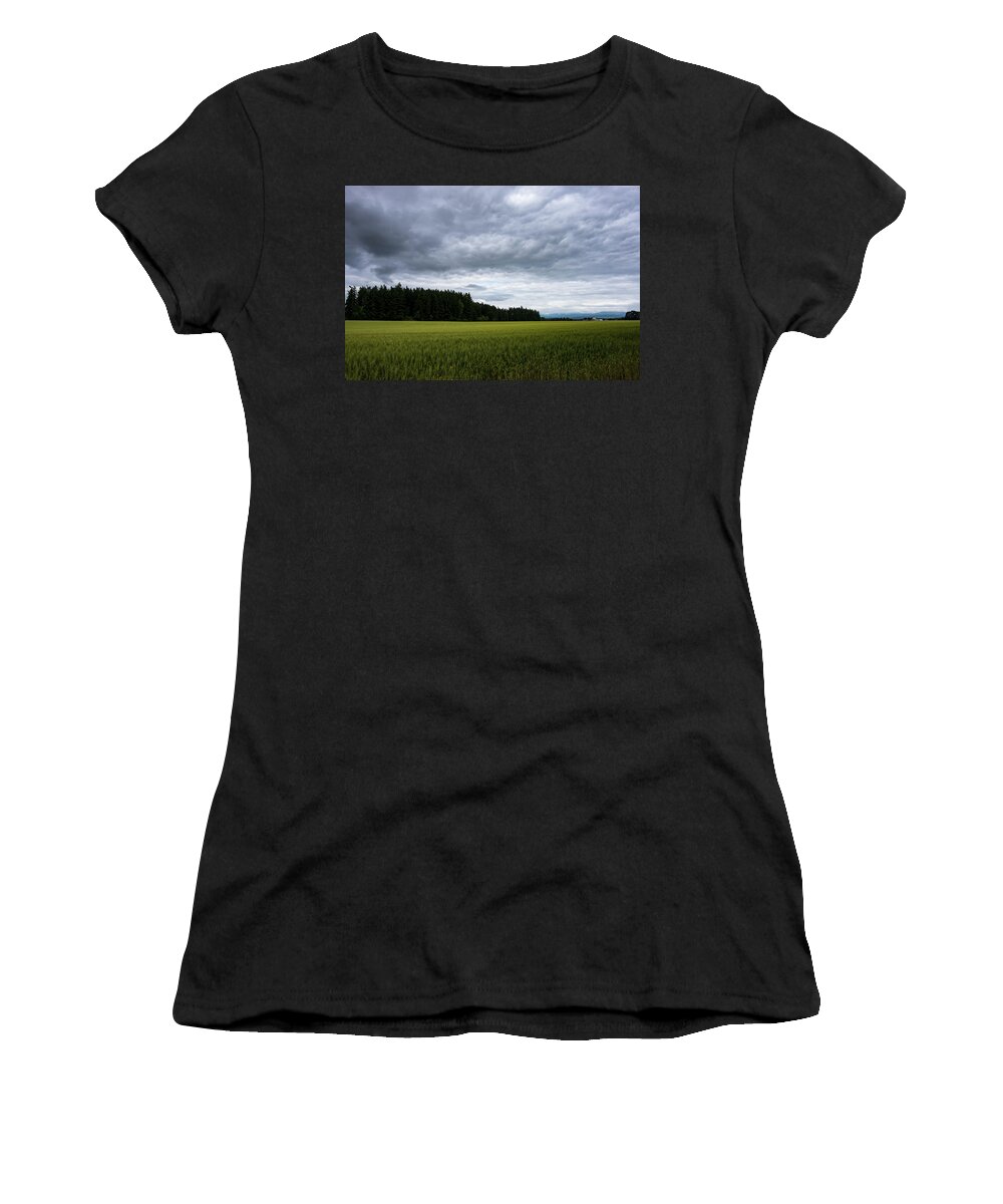 Western Oregon Women's T-Shirt featuring the photograph Willamette Wheat #3 by Steven Clark