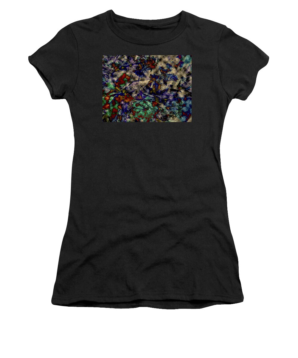 Abstract Women's T-Shirt featuring the photograph Winter Garden #1 by Elizabeth Tillar