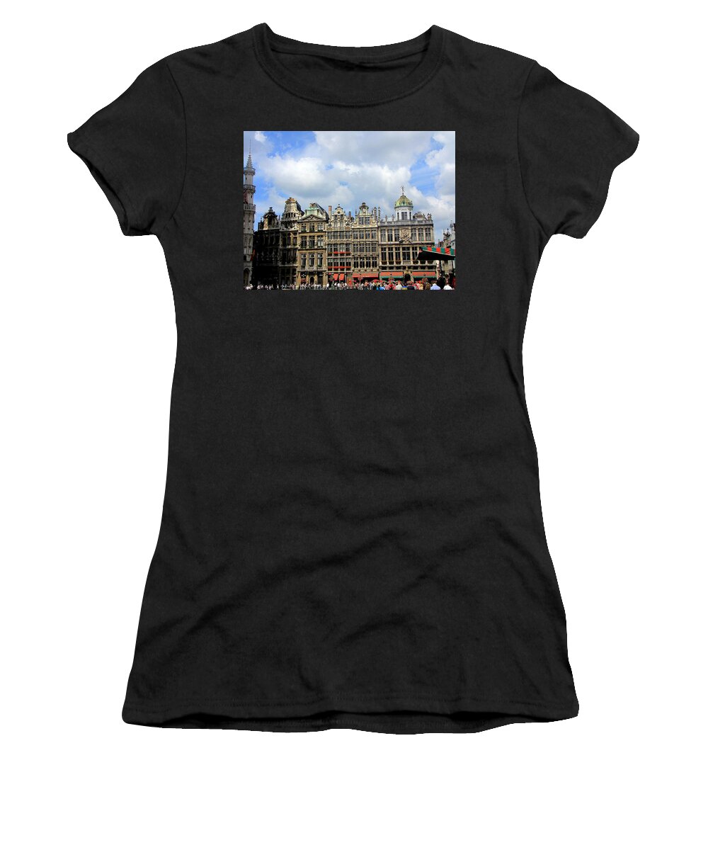 Brussels Belgium Women's T-Shirt featuring the photograph Brussels BELGIUM #15 by Paul James Bannerman