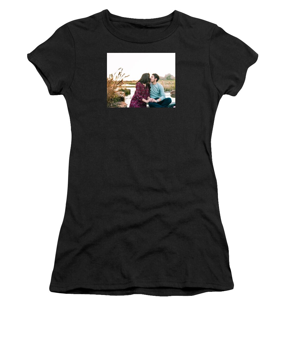 Couple Women's T-Shirt featuring the photograph 1741 by Teresa Blanton