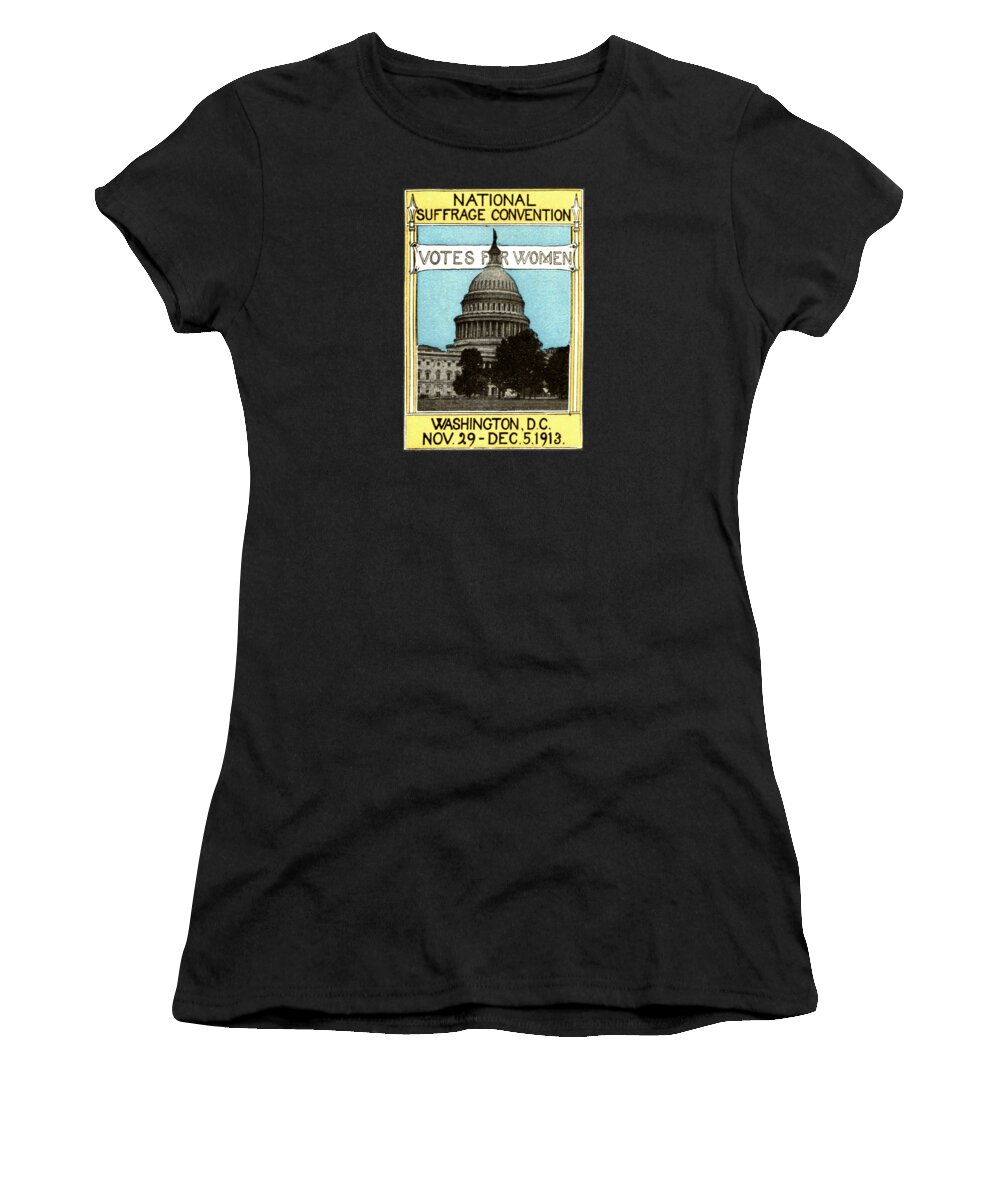 Vintage Women's T-Shirt featuring the painting 1913 Votes For Women by Historic Image