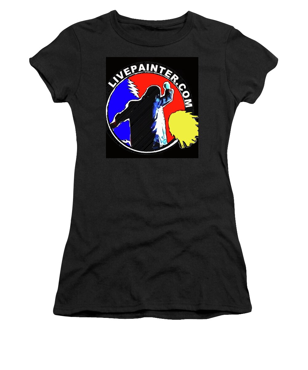Live Painter Women's T-Shirt featuring the painting 1st Live Painter Logo by Neal Barbosa