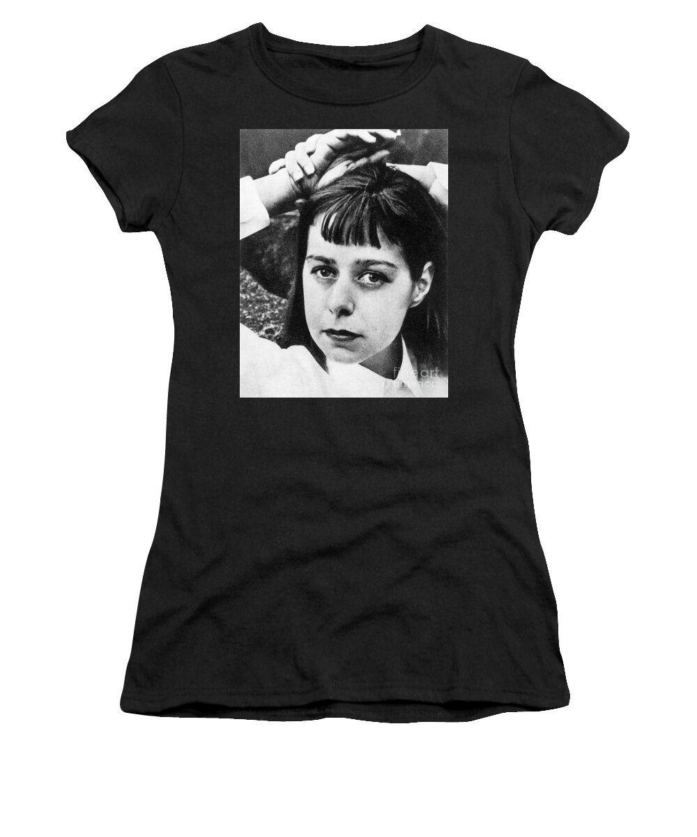 1940 Women's T-Shirt featuring the photograph CARSON McCULLERS by Louise Dahl Wolfe