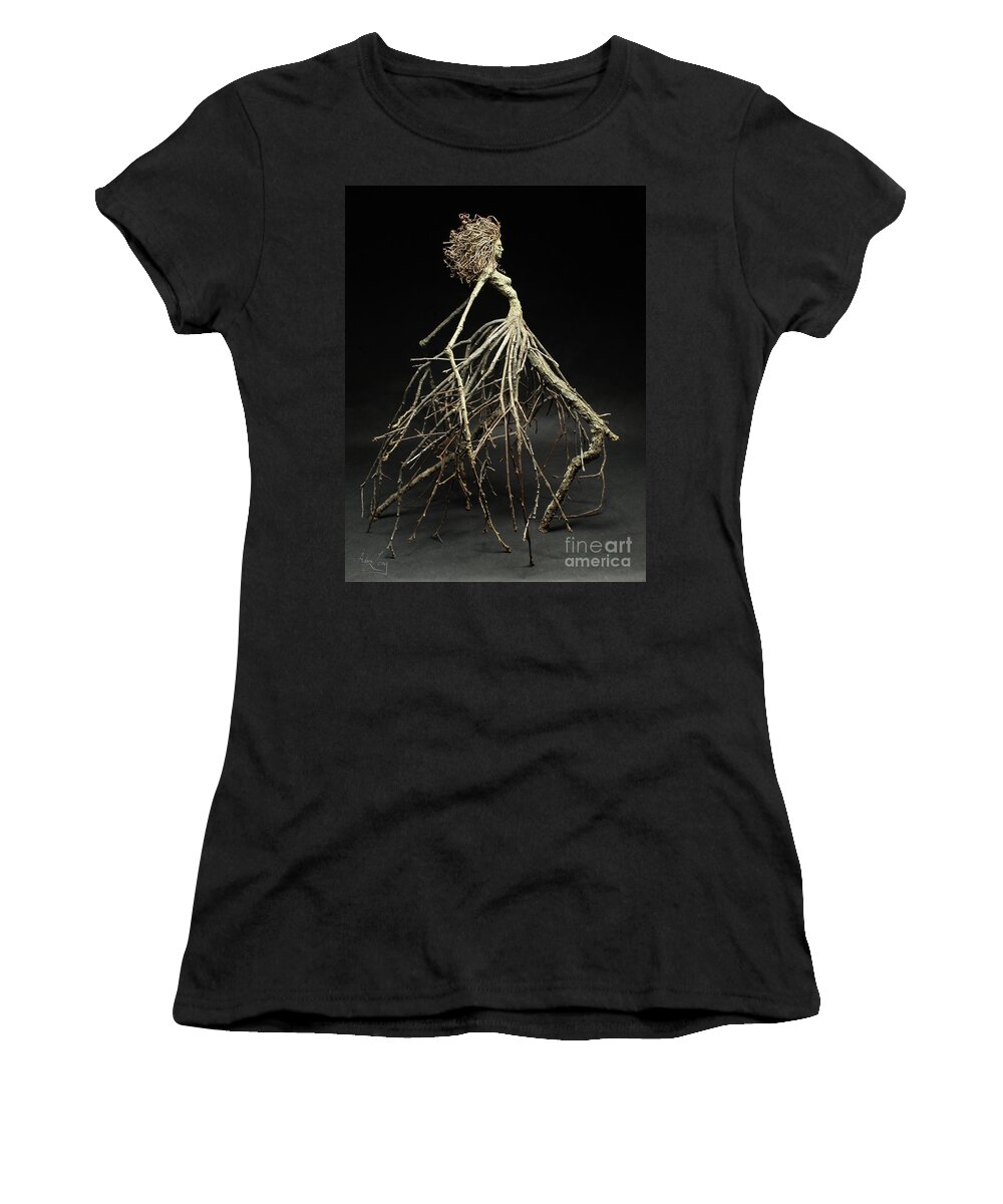 Woman Women's T-Shirt featuring the sculpture Forgiven Much #4 by Adam Long