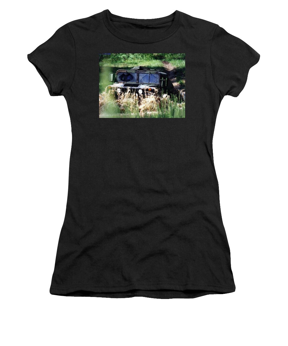 Hummer Women's T-Shirt featuring the photograph Hummer #2 by Jackie Russo
