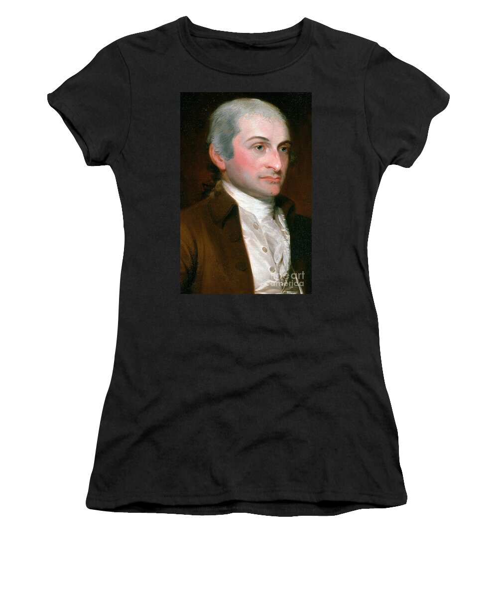 History Women's T-Shirt featuring the photograph John Jay, American Founding Father #2 by Photo Researchers